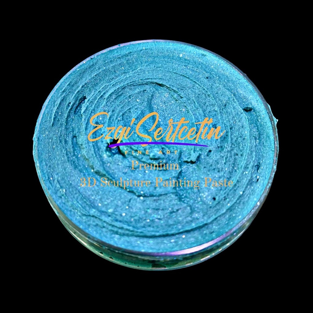 Premium 3 D sculpture painting paste torquise Modeling paste  decorative plaster